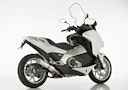 Vorschaubild HURRIC SLIP-ON Schalldämpfer Supersport Aluminium poliert für HONDA Integra 700,Integra 750,NC700S,NC700X,NC750S,NC750X