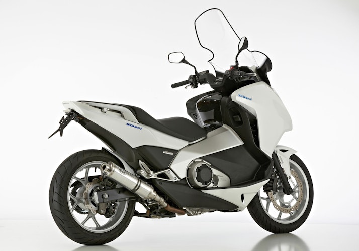 HURRIC SLIP-ON Schalldämpfer Supersport Aluminium poliert für HONDA Integra 700,Integra 750,NC700S,NC700X,NC750S,NC750X