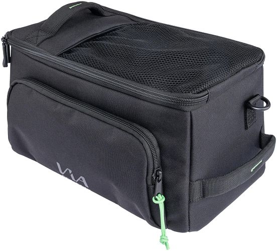 CONTEC Gepäckträgertasche Via Commuter schwarz inkl. vormontiertem Racktime Snap-it Ada