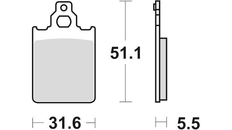 TRW Bremsbelag Typ Organisch Standard mit ABE, Bremsbelag "MCB 651" Satz