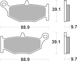 SBS Bremsbelag 833HF Street Ceramic