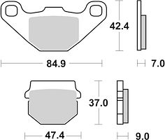 SBS Bremsbelag 544HF Street Ceramic