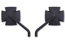 Vorschaubild HIGHSIDER pro Spiegel Iron Cross Schwarz (Paar)