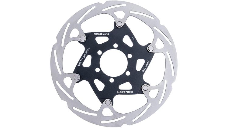 CONTEC Bremsscheibe CDR-LW-6B 160 mm silber,schwarz