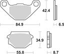 Vorschaubild SBS Bremsbelag 651HF Street Ceramic