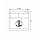 Vorschaubild MIW Ölfilter BE12001 Filterpatrone 65 mm (OEM-Qualität)