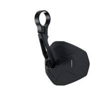 HIGHSIDER pro Lenkerendenspiegel Ventura-RS Schwarz Kurz (1Stck.)