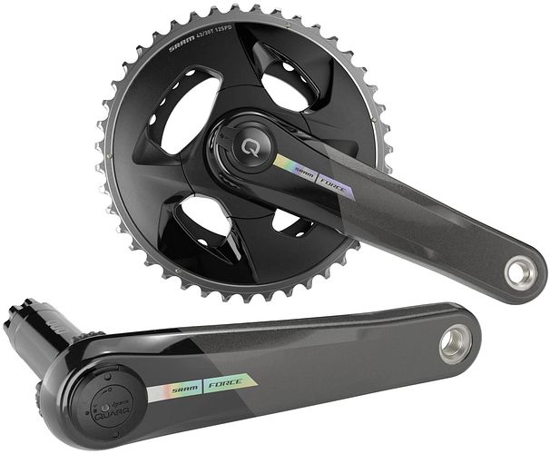 SRAM Kettenradgarnitur Force AXS Powermeter 172,5 mm unicorn grey