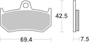 Vorschaubild SBS Bremsbelag 763RQ Road Racing Carbon Tech
