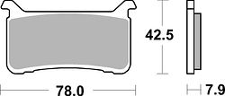 SBS Bremsbelag 947SP Street Upgrade Evo Sinter