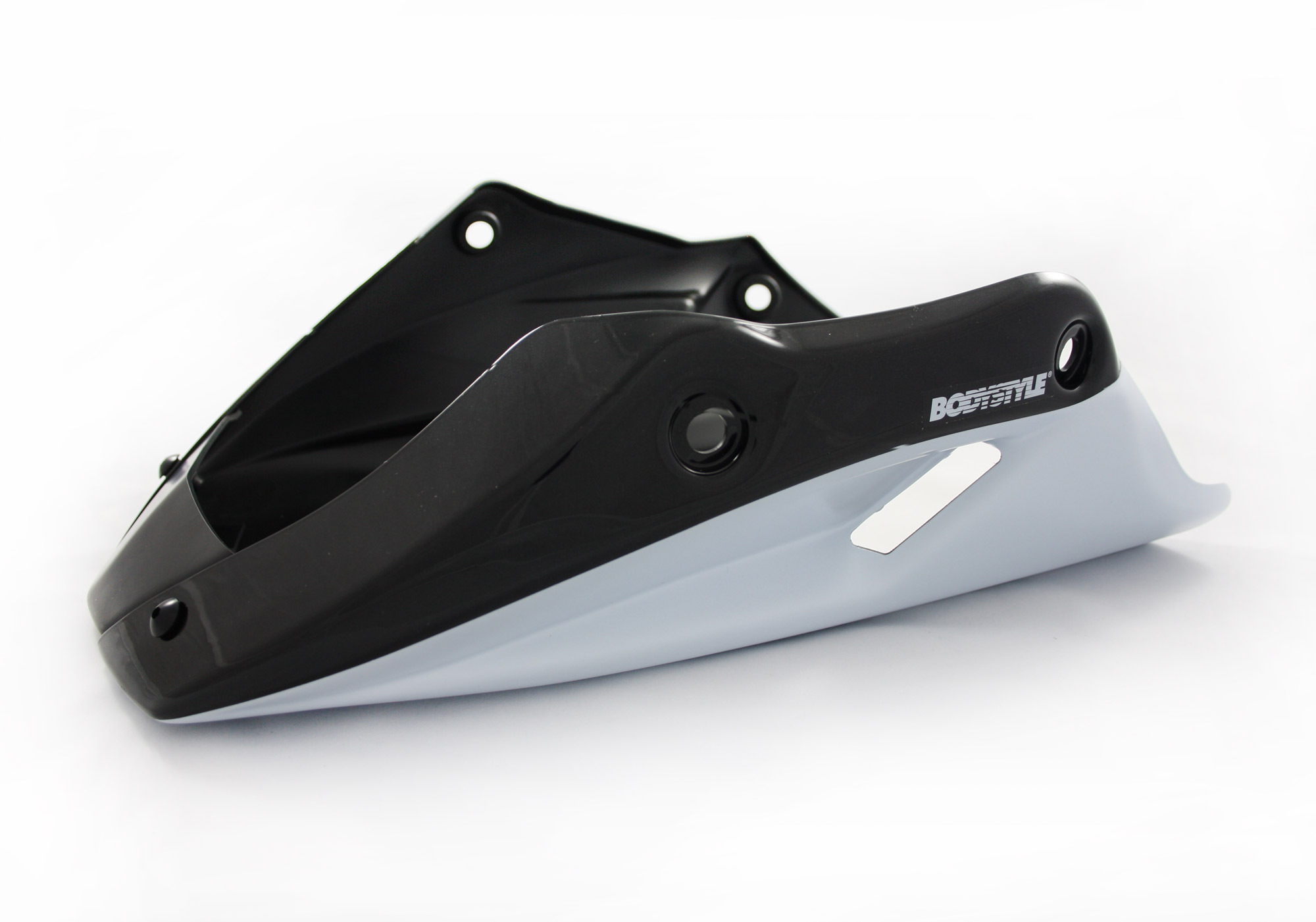 BODYSTYLE Sportsline Bugspoiler ABS Kunststoff weiß/schwarz für KAWASAKI Z650 