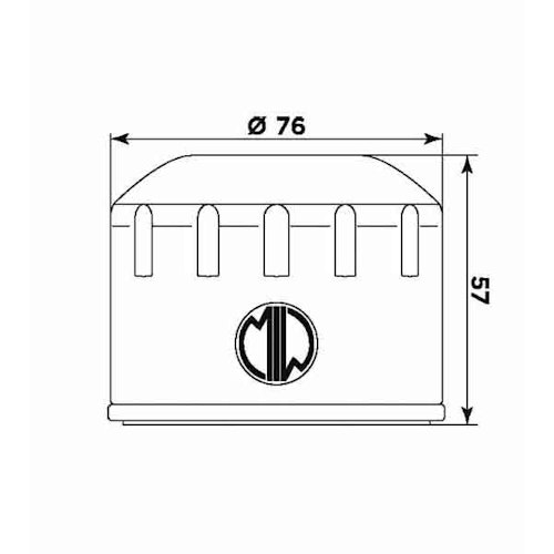 MIW Ölfilter B9003 Filterpatrone 76 mm (OEM-Qualität)