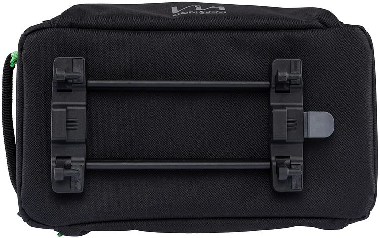 CONTEC Gepäckträgertasche Via Commuter schwarz inkl. vormontiertem Racktime Snap-it Ada