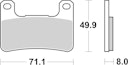 Vorschaubild SBS Bremsbelag 806DC Road Racing Dual Carbon