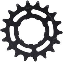 KMC Steck-Zahnkranz 18 Zähne 1/2 x 3/32 CrMo für Enviolo schwarz