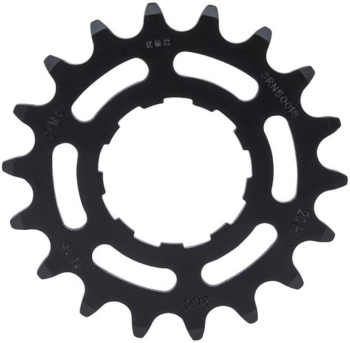 KMC Steck-Zahnkranz 18 Zähne 1/2 x 3/32 CrMo für Enviolo schwarz