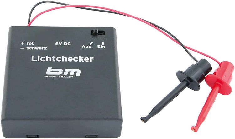 Busch + Müller Prüfgerät Lichtchecker Light schwarz