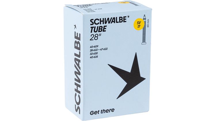 Schwalbe Schlauch Nr. 17 28 Zoll Sclaverandventil (SV), 60 mm