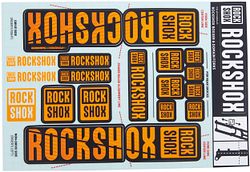 RockShox Dekor Set für Dual Crown Federgabel 35 mm schwarz,orange
