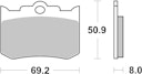 Vorschaubild SBS Bremsbelag 678HF Street Ceramic