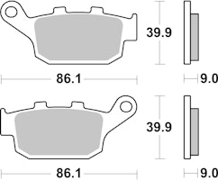 SBS Bremsbelag 881HF Street Ceramic