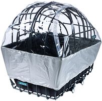 Pieper Regenschutzhaube Luna für Tierkorb silber / transparent