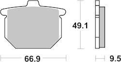 SBS Bremsbelag 517HF Street Ceramic