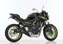 Vorschaubild SHARK KOMPLETTANLAGE Edelstahl beschichtet/Carbon schwarz-matt DSX-7 für KAWASAKI Ninja 650,Z650,Z650 RS EURO5+  