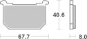Vorschaubild SBS Bremsbelag 539DCC Road Racing Classic Dual Carbon