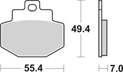 SBS Scooterbelag 166HF Street Ceramic