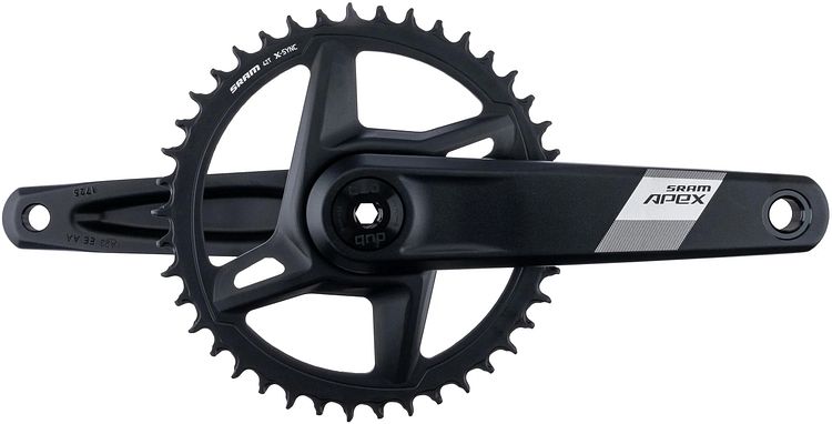 SRAM Kettenradgarnitur Apex 1 42 Zähne 172,5 mm schwarz