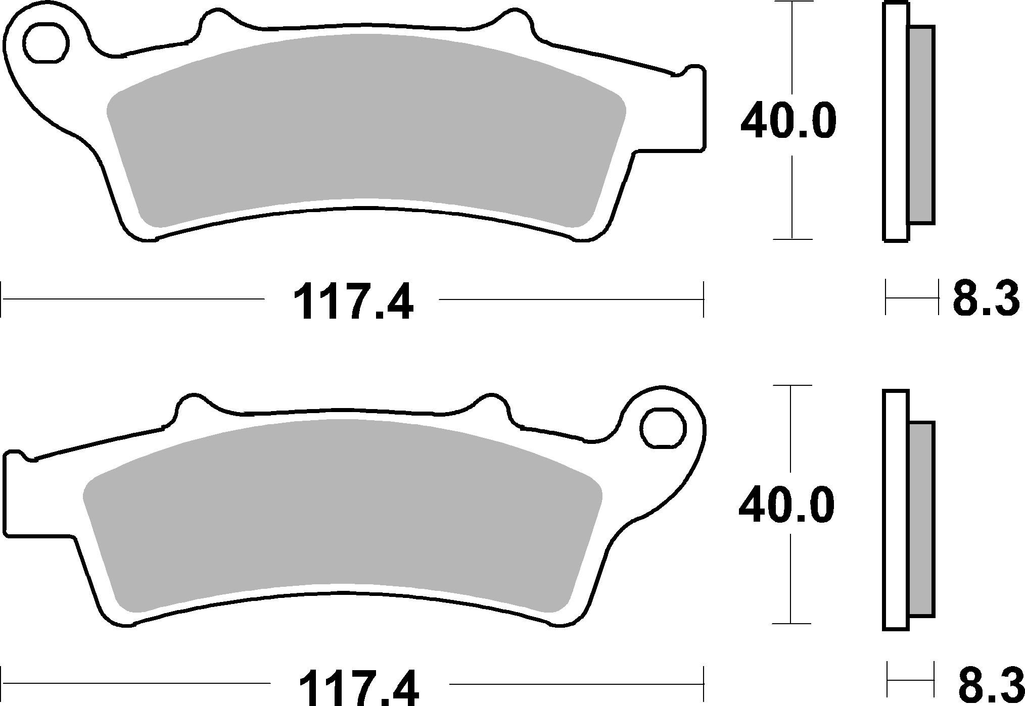 SBS Scooterbelag 159HF Street Ceramic