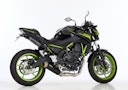 Vorschaubild SHARK KOMPLETTANLAGE Aluminium eloxiert schwarz SRC 4 für KAWASAKI Ninja 650,Z650,Z650 RS EURO5  