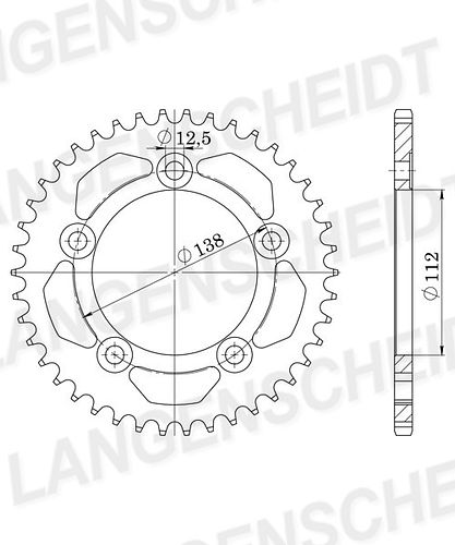 Supersprox Stealth-Kettenrad 525 42Z (Gold)