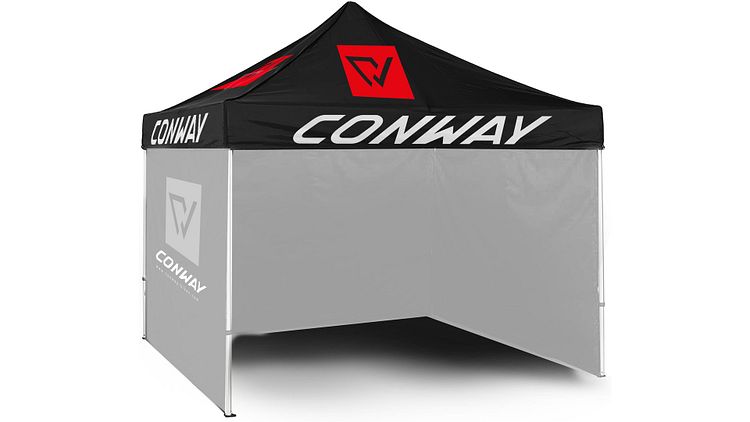 Conway Präsentationszelt 3 x 3 m schwarz