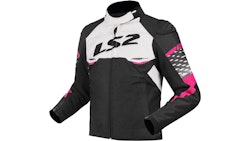 LS2 Apex Jacke Schwarz / Weiß / Pink Damen Gr.l