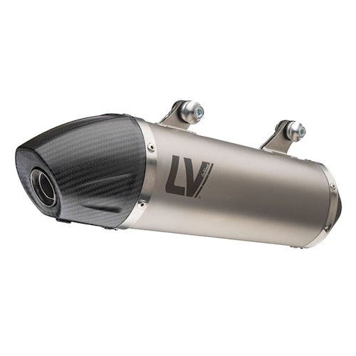 LEOVINCE Schalldämpfer "X3 EVO" Edelstahl, Slip-On, Endkappe Carbon für SUZUKI DR 650 SE