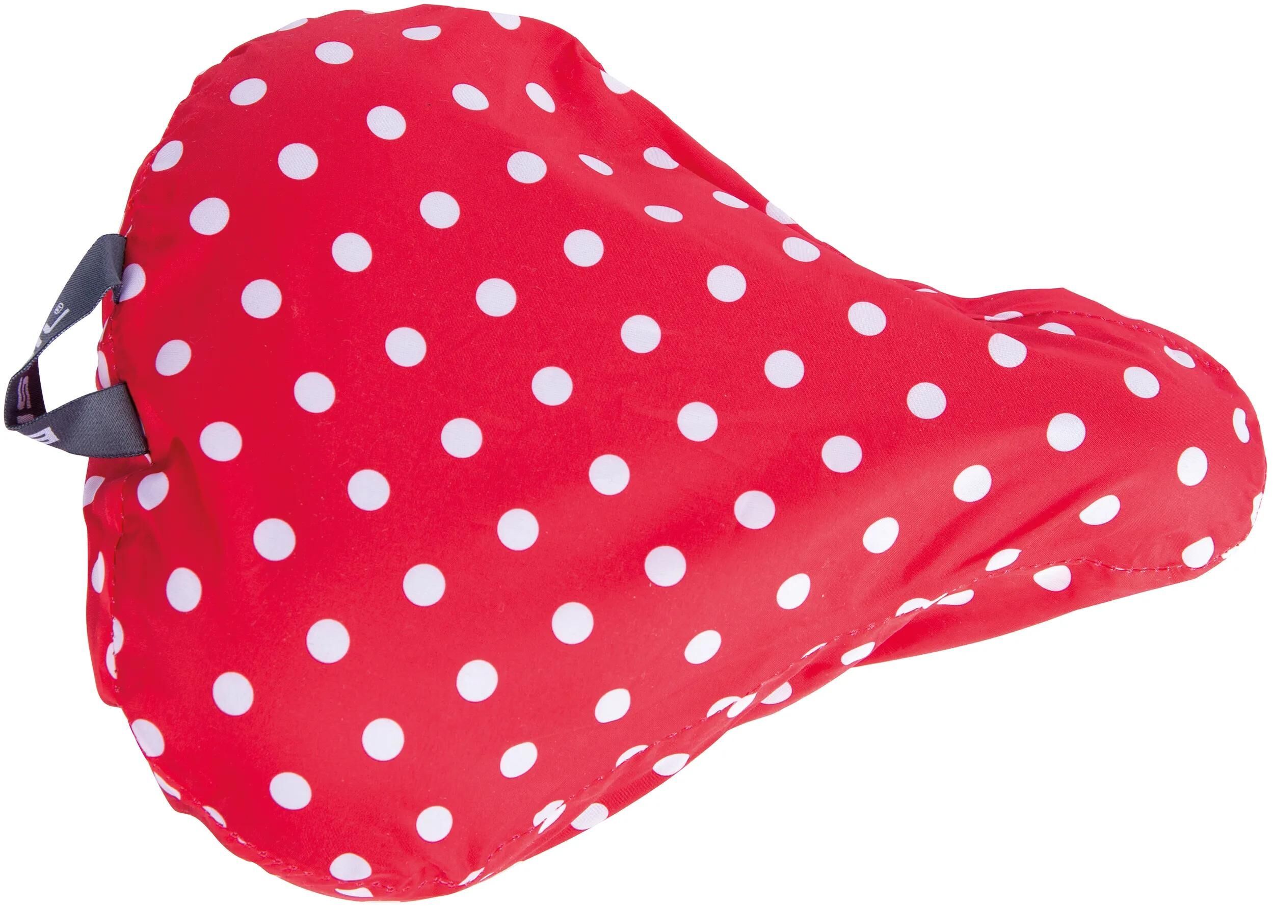 Basil Sattelüberzug Rosa rot mit weißen Punkten