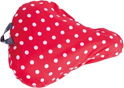 Basil Sattelüberzug Rosa rot mit weißen Punkten