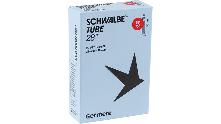 Schwalbe Schlauch Nr. 15L 28 Zoll Sclaverandventil (SV), 40 mm