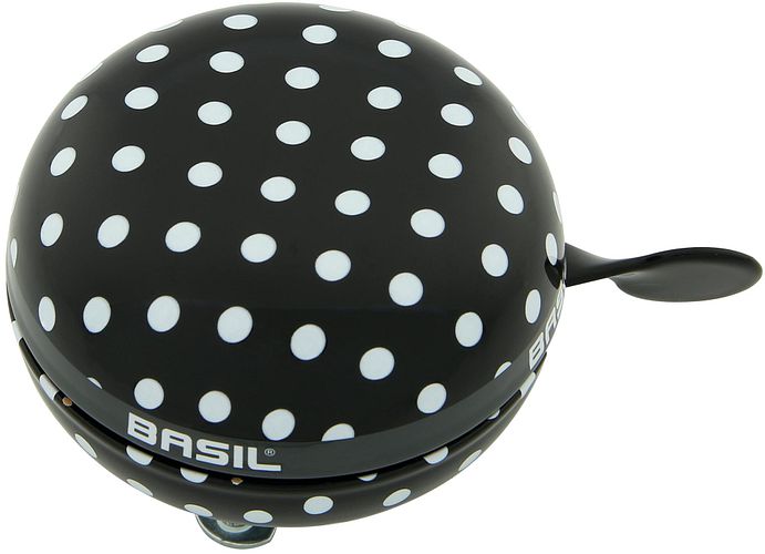 Basil Big Bell Polkadot Klingel schwarz/weiß