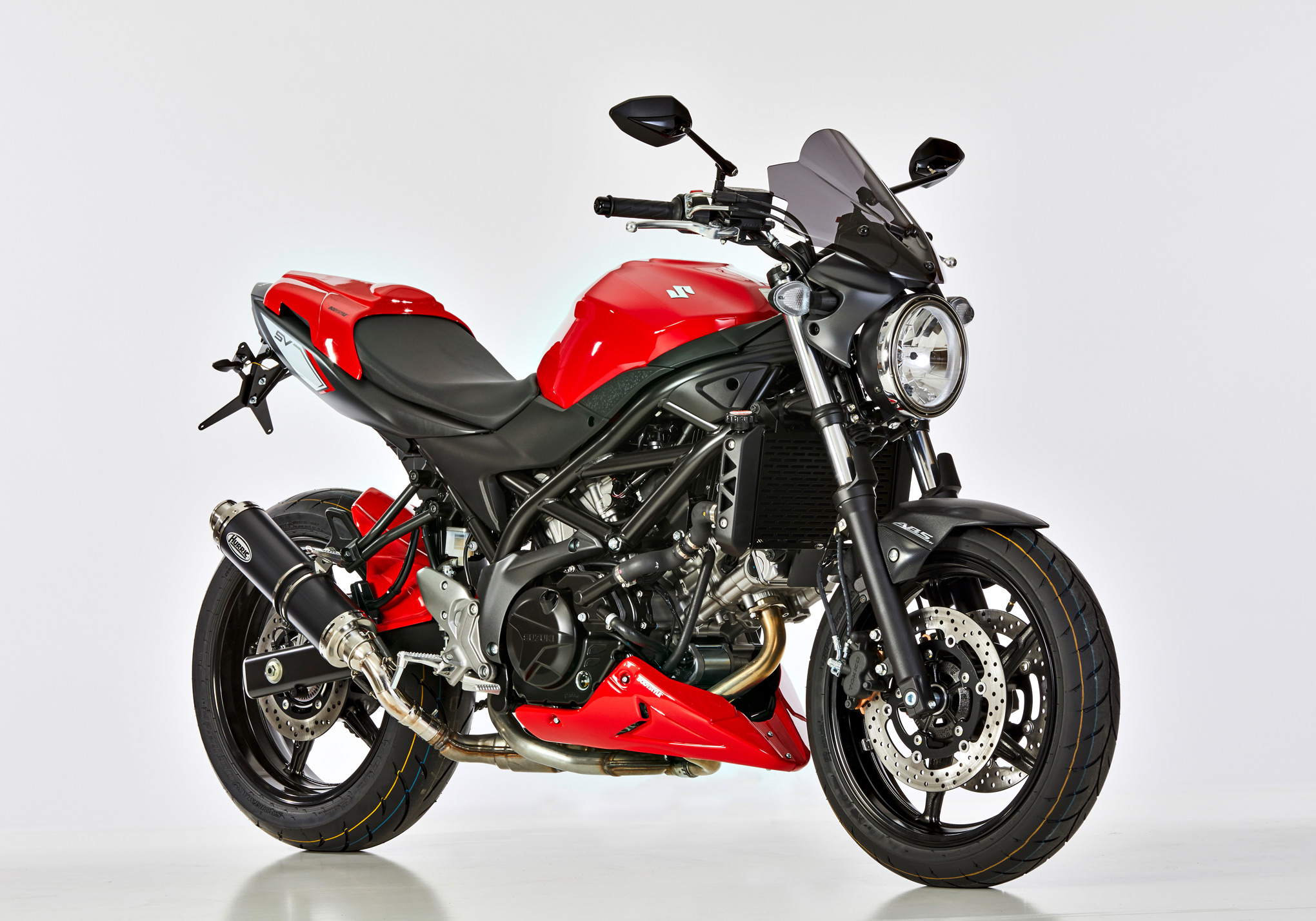BODYSTYLE Sportsline Bugspoiler ABS Kunststoff rot für SUZUKI SV 650 