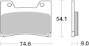 Vorschaubild SBS Bremsbelag 645DCC Road Racing Classic Dual Carbon