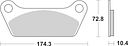 Vorschaubild SBS Bremsbelag 553H.HF Street High Power Ceramic