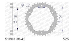 Afam Kettenrad 51803
