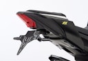 Vorschaubild PROTECH V-SHAPE Kennzeichenhalter Alu & Stahl Schwarz für YAMAHA YZF-R125