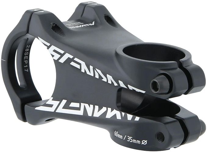Truvativ Vorbau Descendant 60 mm schwarz 35 Lenkerklemmung, weißes Dekor
