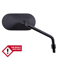 HIGHSIDER smart Lenkerspiegel Agila Schwarz Oval, Rechts, Nicht E-Geprüft (1Stck.)