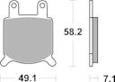 Vorschaubild SBS Bremsbelag 560H.CT Street High Power Carbon