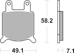 SBS Bremsbelag 560H.CT Street High Power Carbon
